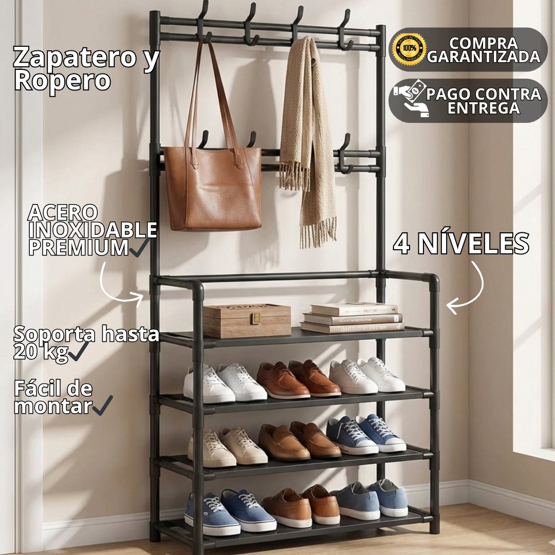 ZAPATERO PERCHERO 4 NIVELES