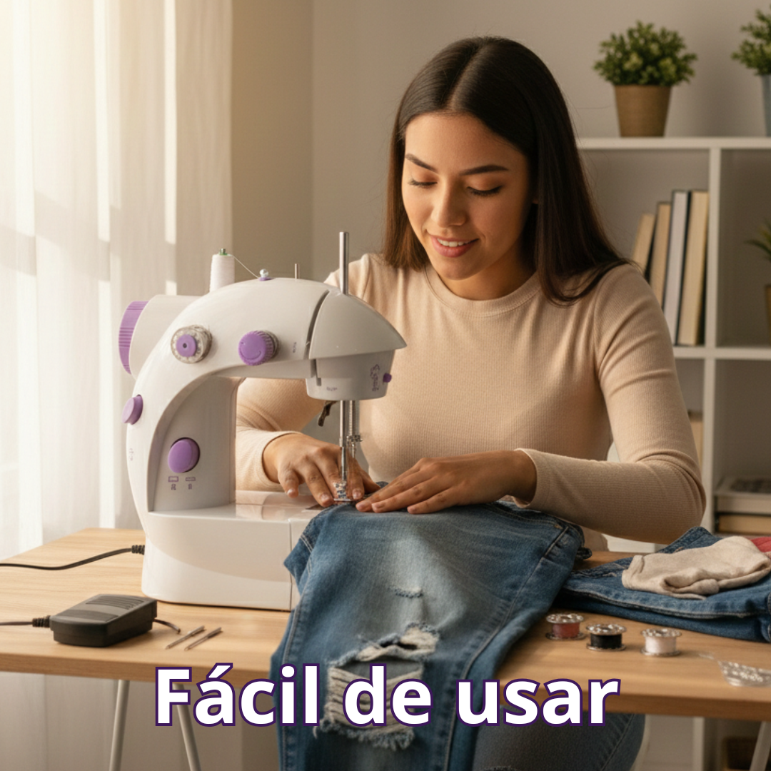 Maquina de Coser - 12 Puntadas Con Mesa 4 en 1 + Kit Costura