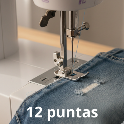 Maquina de Coser - 12 Puntadas Con Mesa 4 en 1 + Kit Costura