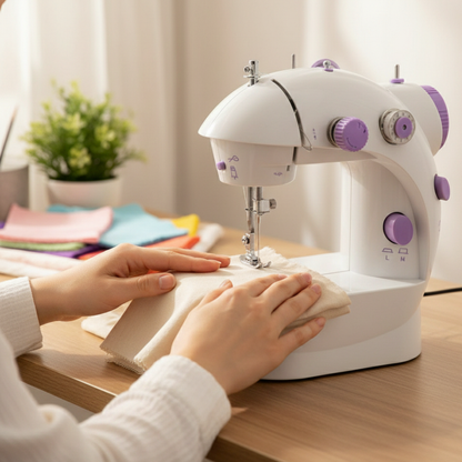 Maquina de Coser - 12 Puntadas Con Mesa 4 en 1 + Kit Costura