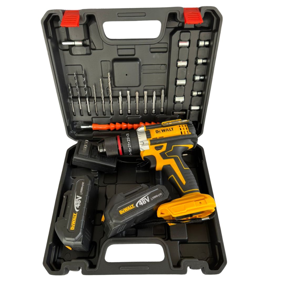 Taladro Inalámbrico 48V + 26 Piezas + Regalo 🎁